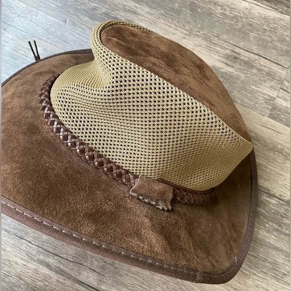 Monterey Bay Breeze Men’s Brown leather Hat Size M/L - Picture 8 of 8